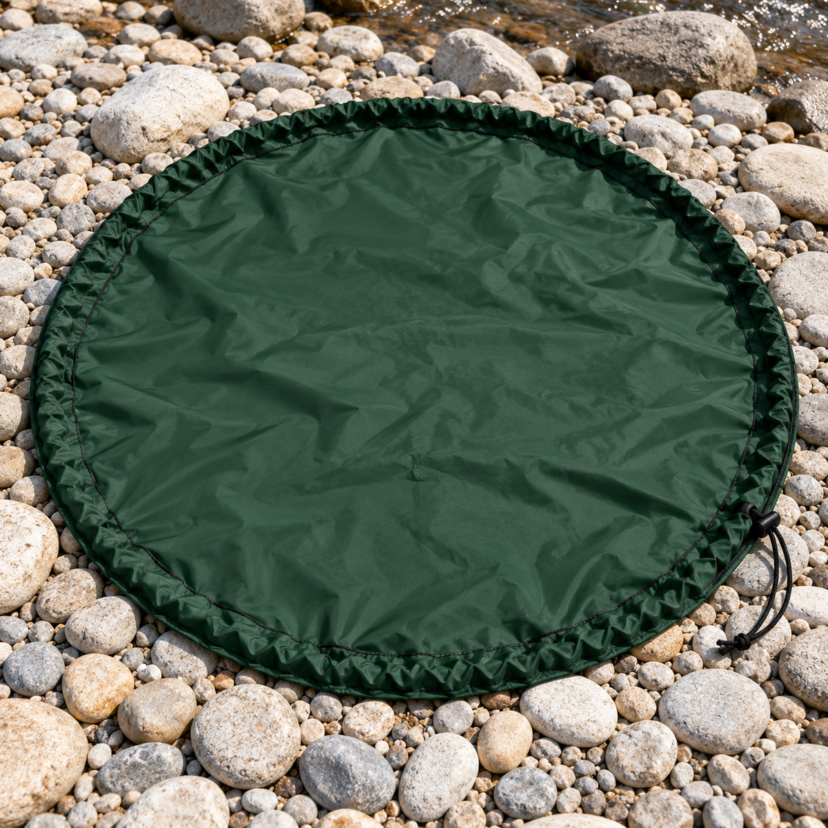 Riverbank Drawstring Changing Mat — AI-generated illustrative product scene