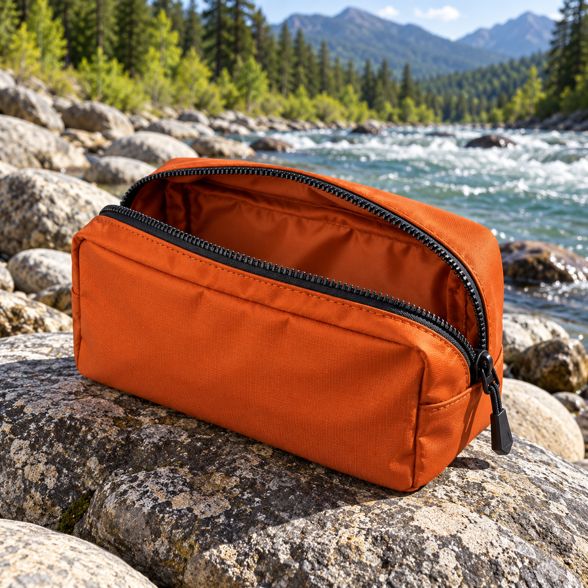 Launch Point Zip Organizer — AI-generated illustrative product scene