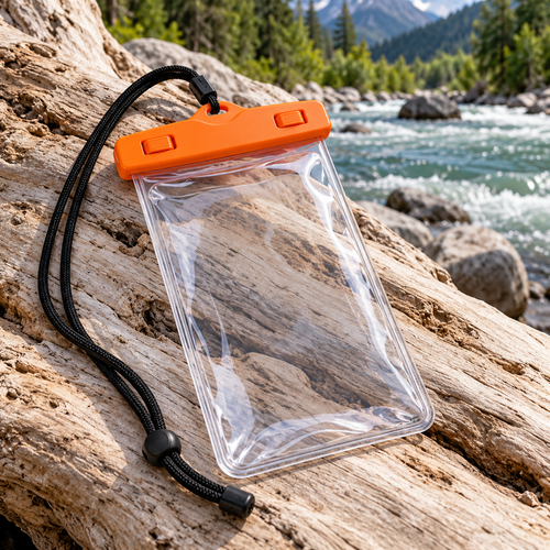 Clear View Phone Pouch — AI-generated illustrative product scene